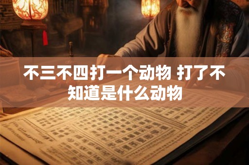 不三不四打一个动物 打了不知道是什么动物