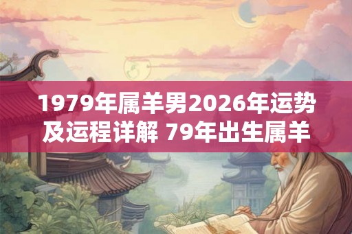 1979年属羊男2026年运势及运程详解 79年出生属羊人2026全年每月运势男性