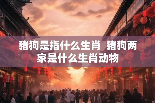 猪狗是指什么生肖  猪狗两家是什么生肖动物