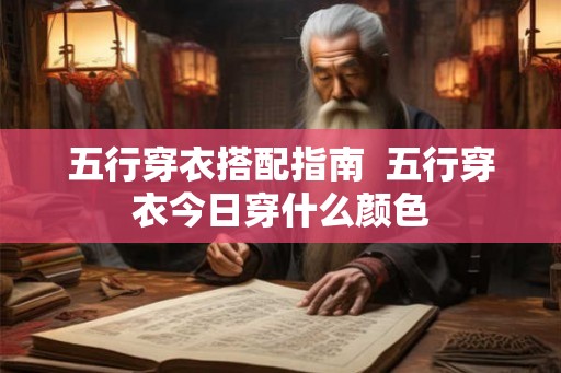 五行穿衣搭配指南  五行穿衣今日穿什么颜色