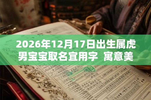 2026年12月17日出生属虎男宝宝取名宜用字  寓意美好的名字