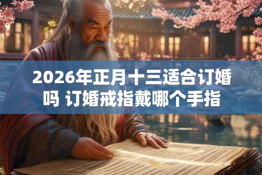 2026年正月十三适合订婚吗 订婚戒指戴哪个手指