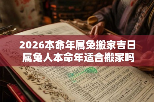 2026本命年属兔搬家吉日 属兔人本命年适合搬家吗