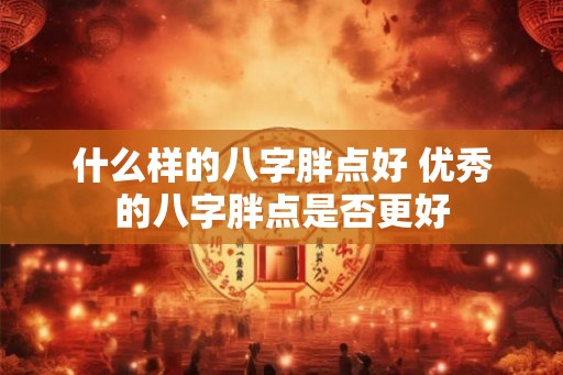 什么样的八字胖点好 优秀的八字胖点是否更好