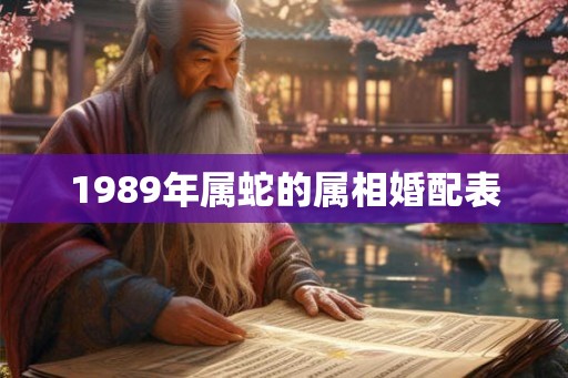 1989年属蛇的属相婚配表 1989年属蛇的属相婚配表