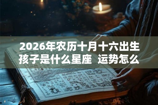 2026年农历十月十六出生孩子是什么星座  运势怎么样