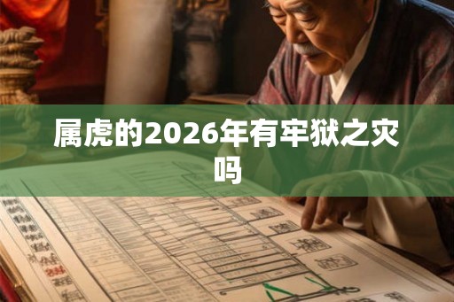 属虎的2026年有牢狱之灾吗