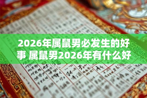 2026年属鼠男必发生的好事 属鼠男2026年有什么好事 2026年属鼠男必发生的好事 属鼠男2026年有什么好事