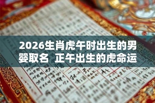 2026生肖虎午时出生的男婴取名 正午出生的虎命运怎么样 2026生肖虎午时出生的男婴取名 正午出生的虎命运怎么样