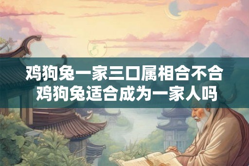 鸡狗兔一家三口属相合不合 鸡狗兔适合成为一家人吗