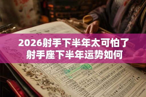 2026射手下半年太可怕了 射手座下半年运势如何 2026射手下半年太可怕了 射手座下半年运势如何