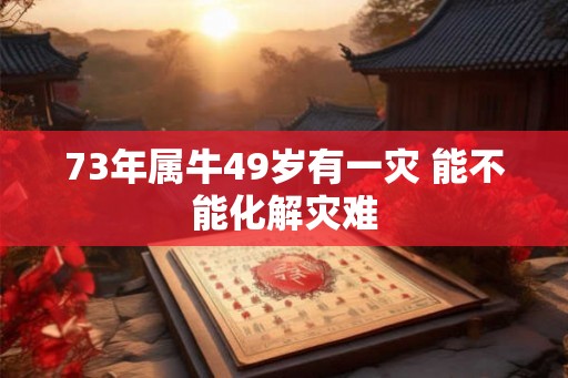 73年属牛49岁有一灾 能不能化解灾难 73年属牛49岁有一灾 能不能化解灾难
