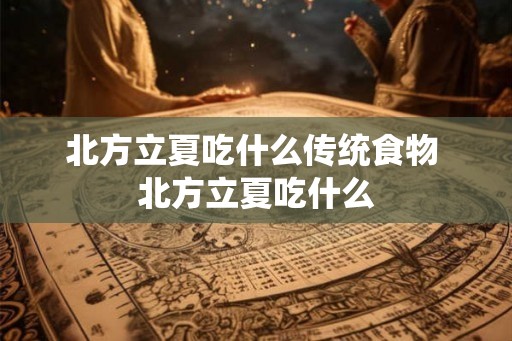 北方立夏吃什么传统食物 北方立夏吃什么