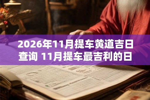 2026年11月提车黄道吉日查询 11月提车最吉利的日子