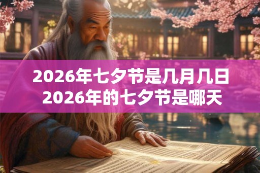 2026年七夕节是几月几日 2026年的七夕节是哪天