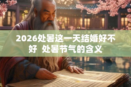 2026处暑这一天结婚好不好 处暑节气的含义 2026处暑这一天结婚好不好 处暑节气的含义