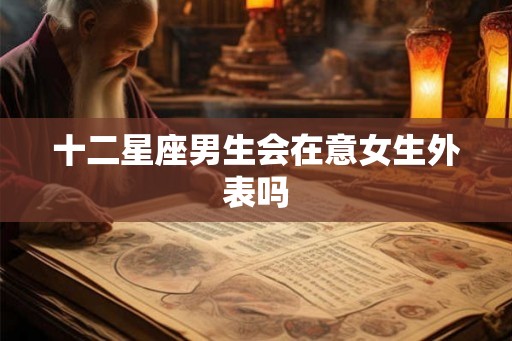十二星座男生会在意女生外表吗