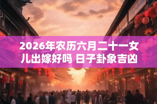 2026年农历六月二十一女儿出嫁好吗 日子卦象吉凶 2026年农历六月二十一女儿出嫁好吗 日子卦象吉凶