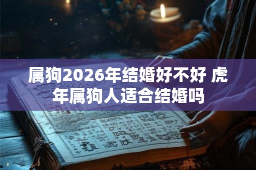 属狗2026年结婚好不好 虎年属狗人适合结婚吗
