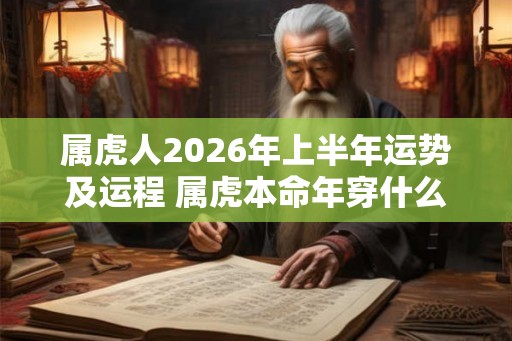 属虎人2026年上半年运势及运程 属虎本命年穿什么颜色 属虎人2026年上半年运势及运程 属虎本命年穿什么颜色