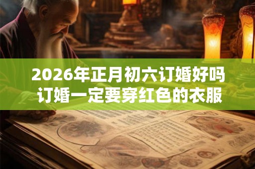 2026年正月初六订婚好吗 订婚一定要穿红色的衣服吗 2026年正月初六订婚好吗 订婚一定要穿红色的衣服吗