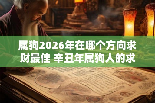 属狗2026年在哪个方向求财最佳 辛丑年属狗人的求财方位