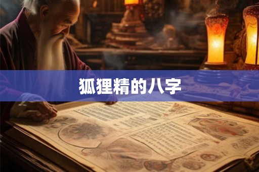 狐狸精的八字 狐狸精的八字
