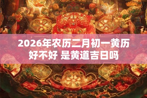 2026年农历二月初一黄历好不好 是黄道吉日吗 2026年农历二月初一黄历好不好 是黄道吉日吗