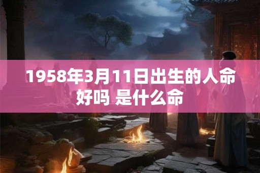 1958年3月11日出生的人命好吗 是什么命