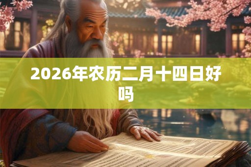 2026年农历二月十四日好吗