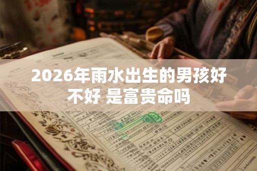 2026年雨水出生的男孩好不好 是富贵命吗 2026年雨水出生的男孩好不好 是富贵命吗