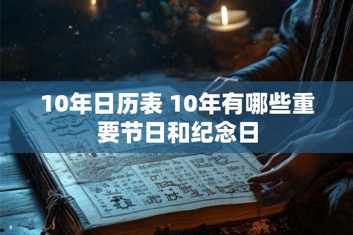 10年日历表 10年有哪些重要节日和纪念日