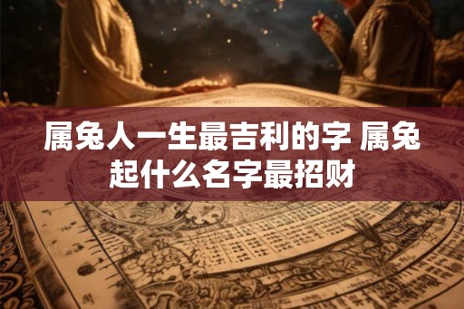 属兔人一生最吉利的字 属兔起什么名字最招财
