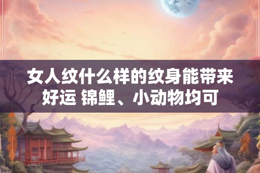 女人纹什么样的纹身能带来好运 锦鲤、小动物均可