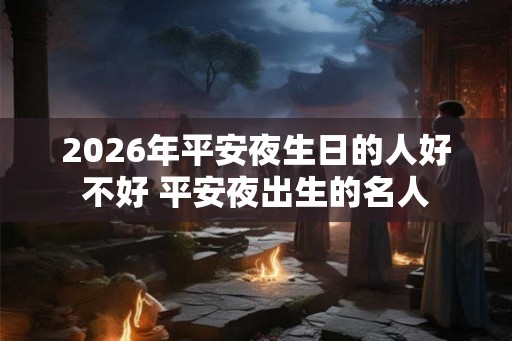2026年平安夜生日的人好不好 平安夜出生的名人