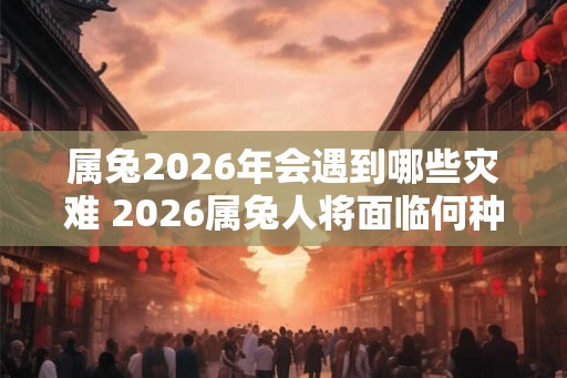 属兔2026年会遇到哪些灾难 2026属兔人将面临何种灾难