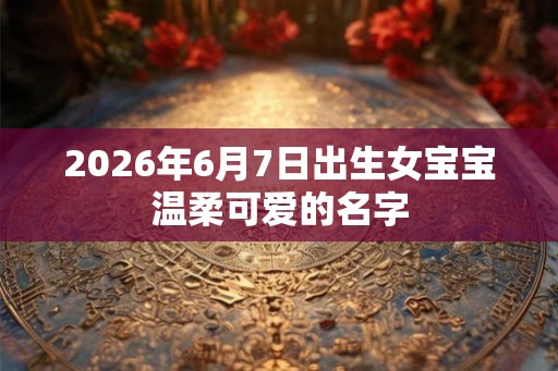 2026年6月7日出生女宝宝温柔可爱的名字