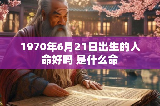 1970年6月21日出生的人命好吗 是什么命