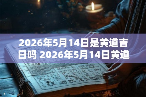 2026年5月14日是黄道吉日吗 2026年5月14日黄道吉日吗