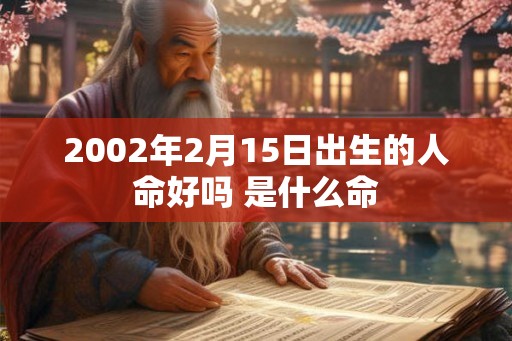 2002年2月15日出生的人命好吗 是什么命