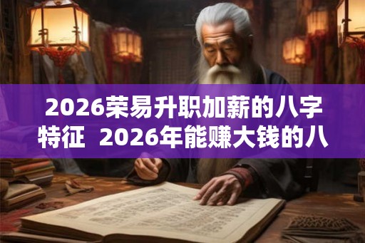 2026荣易升职加薪的八字特征 2026年能赚大钱的八字 2026荣易升职加薪的八字特征 2026年能赚大钱的八字