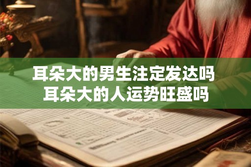 耳朵大的男生注定发达吗 耳朵大的人运势旺盛吗
