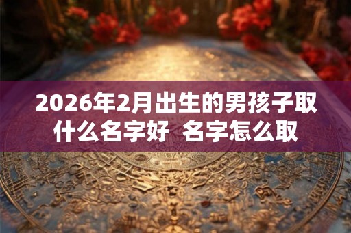2026年2月出生的男孩子取什么名字好 名字怎么取 2026年2月出生的男孩子取什么名字好 名字怎么取