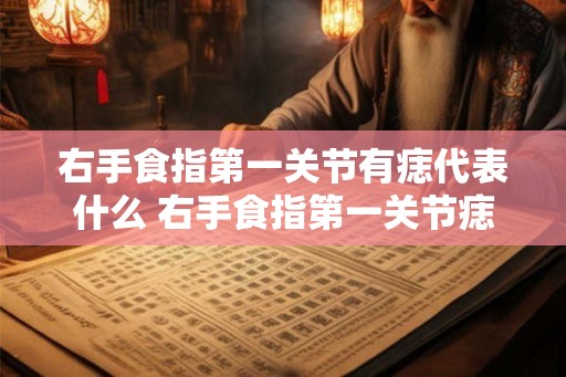 右手食指第一关节有痣代表什么 右手食指第一关节痣意义