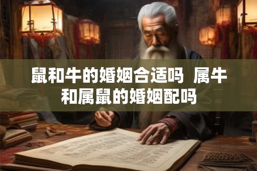 鼠和牛的婚姻合适吗 属牛和属鼠的婚姻配吗 鼠和牛的婚姻合适吗 属牛和属鼠的婚姻配吗