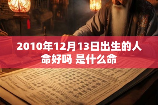 2010年12月13日出生的人命好吗 是什么命 2010年12月13日出生的人命好吗 是什么命