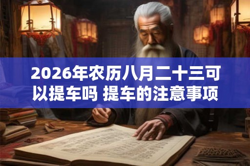 2026年农历八月二十三可以提车吗 提车的注意事项