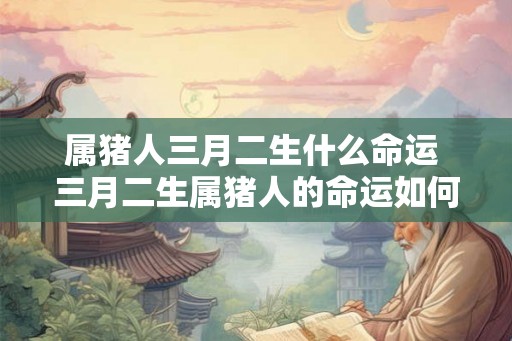 属猪人三月二生什么命运 三月二生属猪人的命运如何