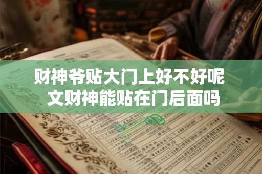 财神爷贴大门上好不好呢  文财神能贴在门后面吗