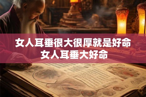 女人耳垂很大很厚就是好命 女人耳垂大好命